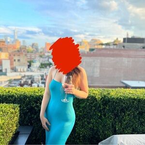 Zara blue glittery dress! Only worn once for these photos.